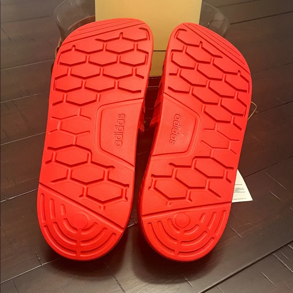 Adidas Racer TR Slides Sandals Shoes new red Mens Size 10